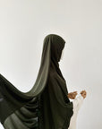 Maxi Hijab Dark Kaki