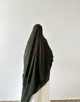 Maxi Hijab Dark Kaki
