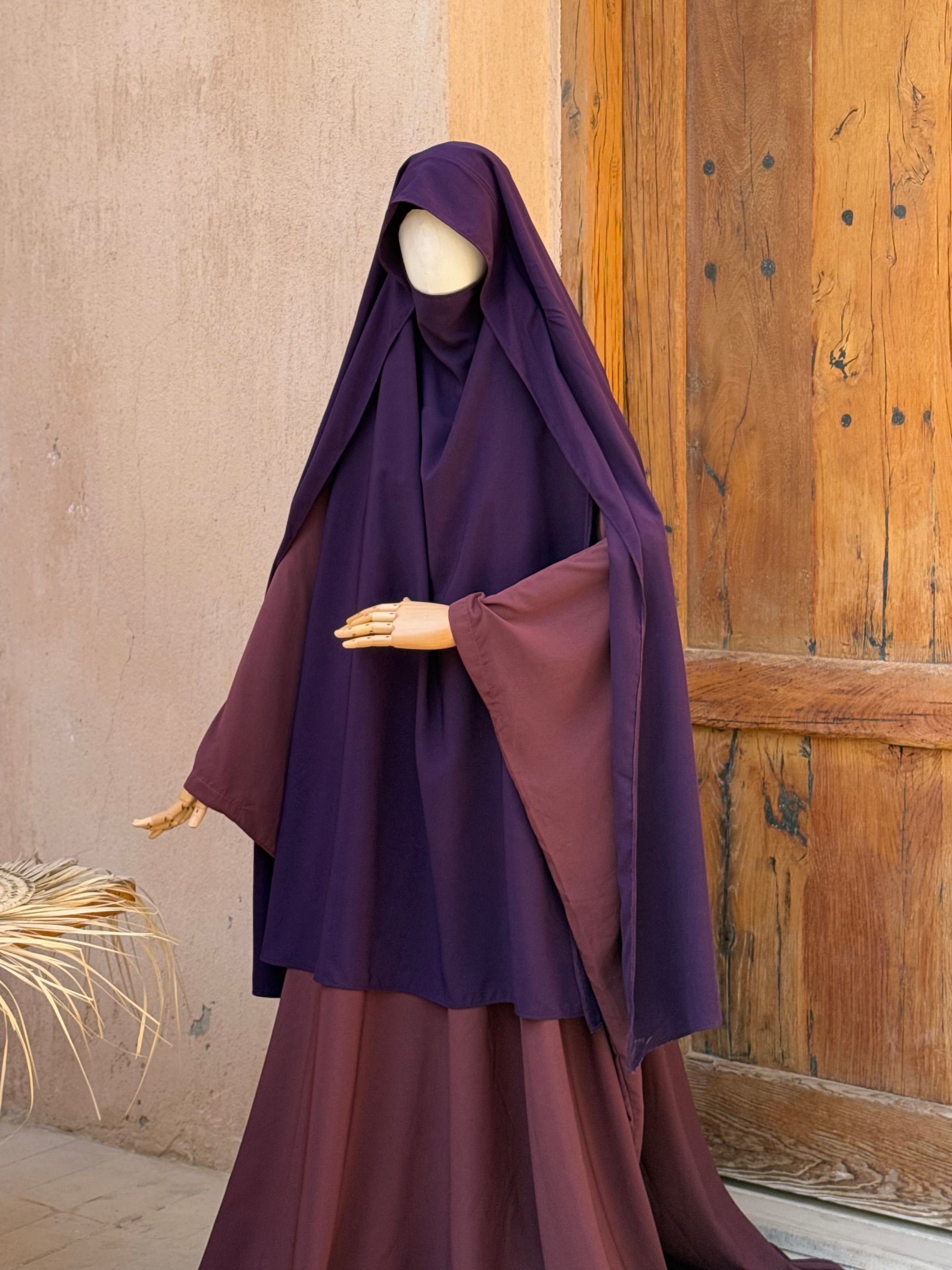 Khimar Maha Aubergine
