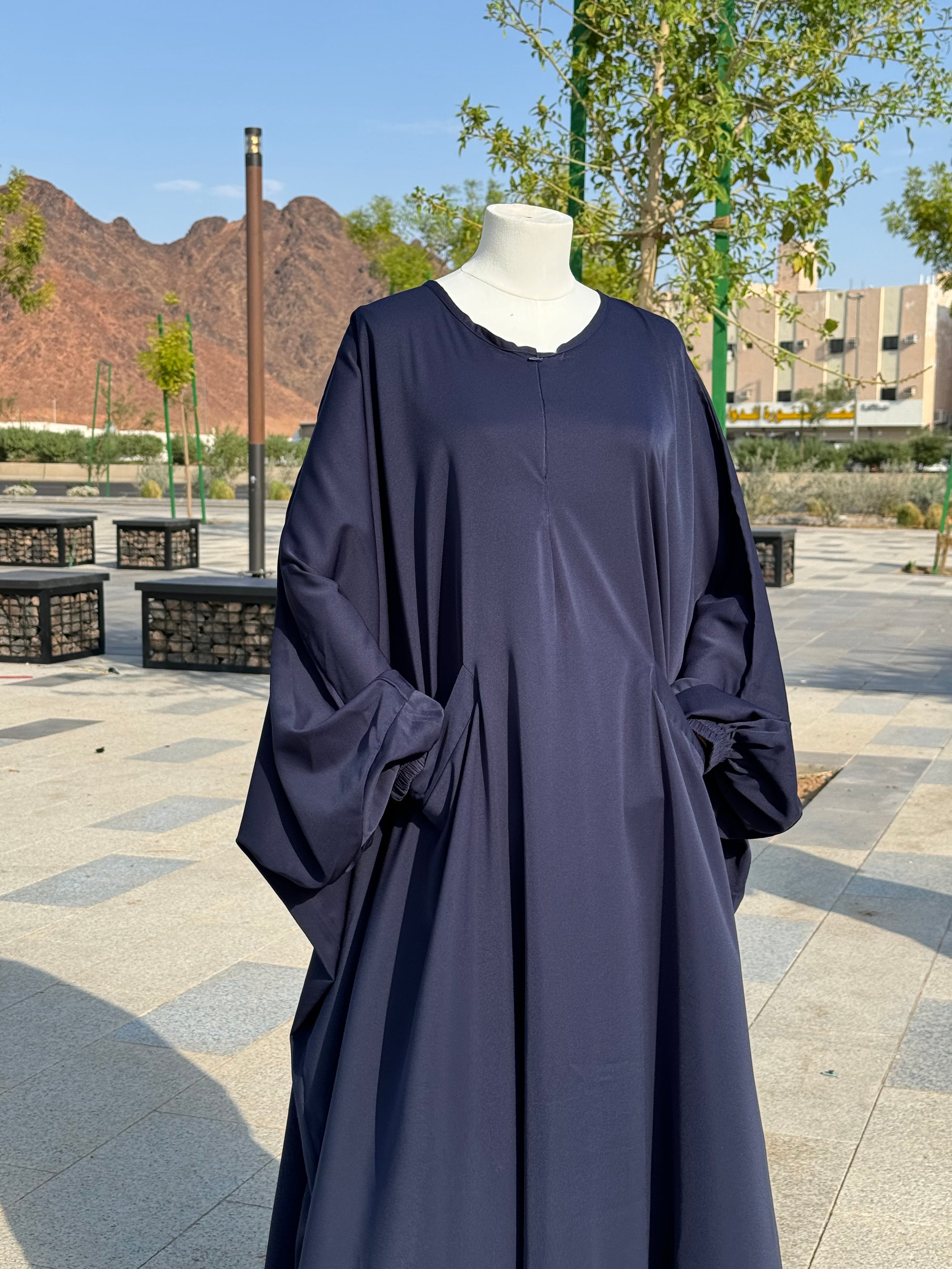 Abaya Yawmi Bleu Marine