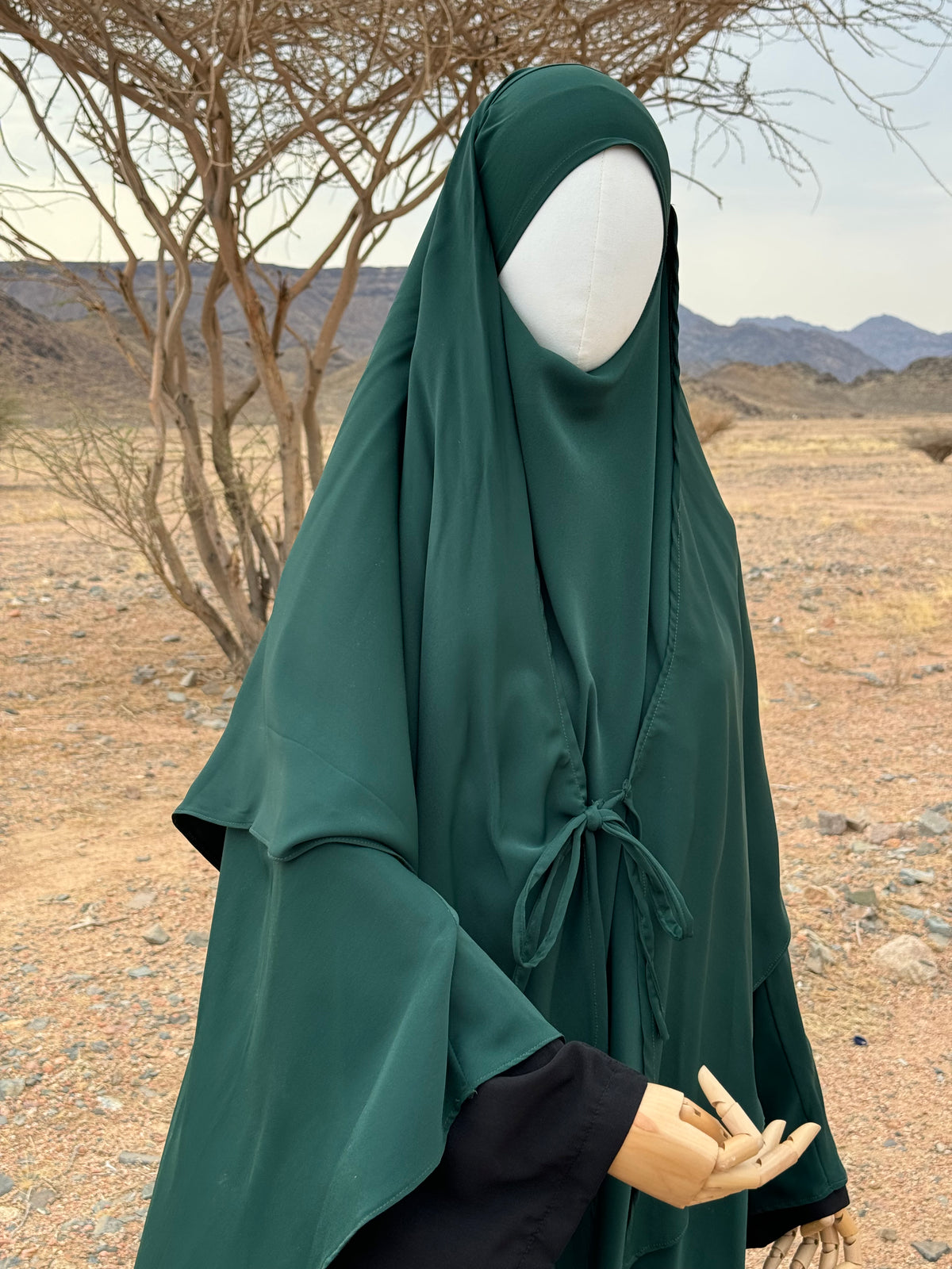 Khimar Tawus Vert Forêt [Ficelles]