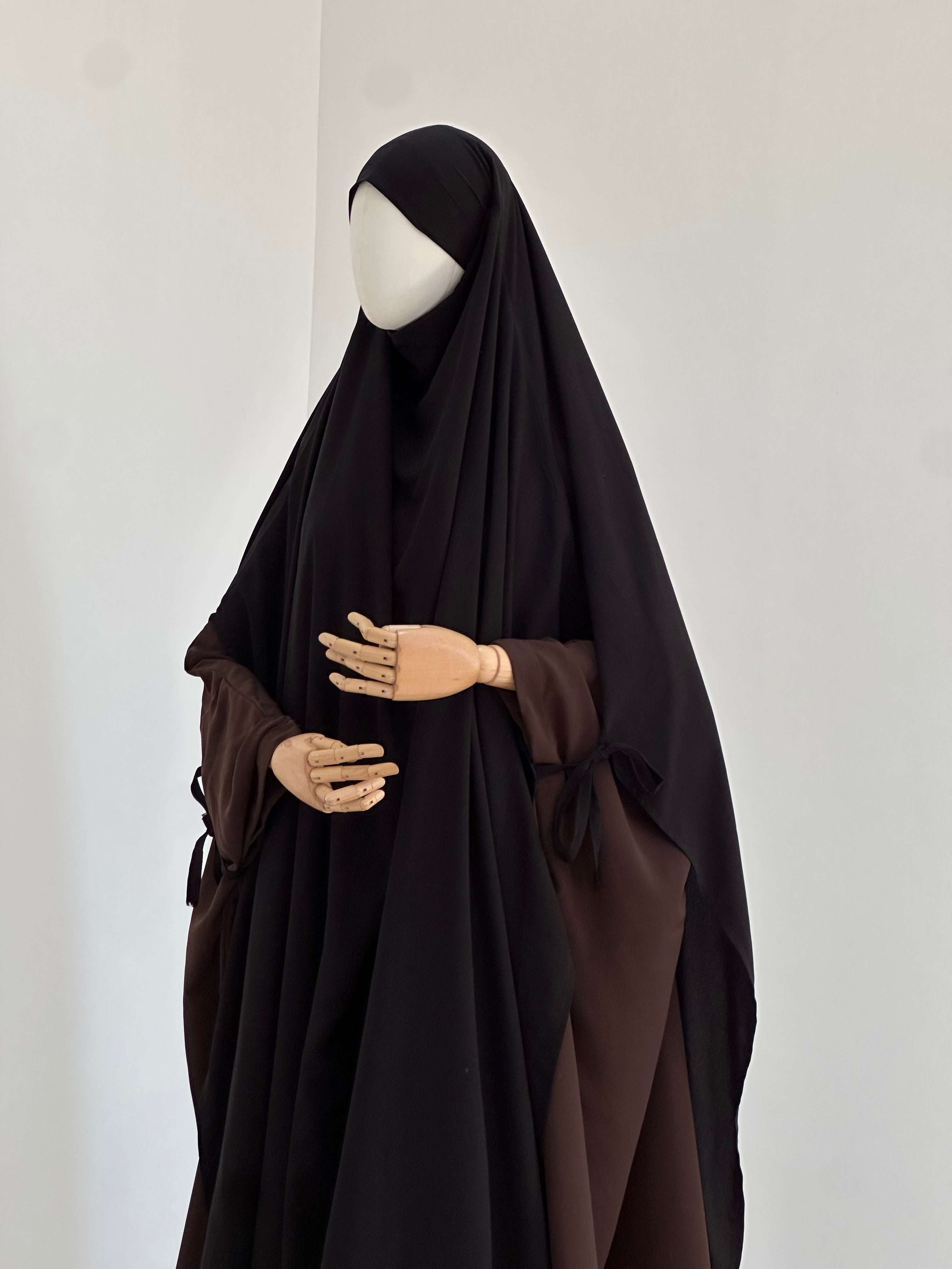 Khimar Riah Noir