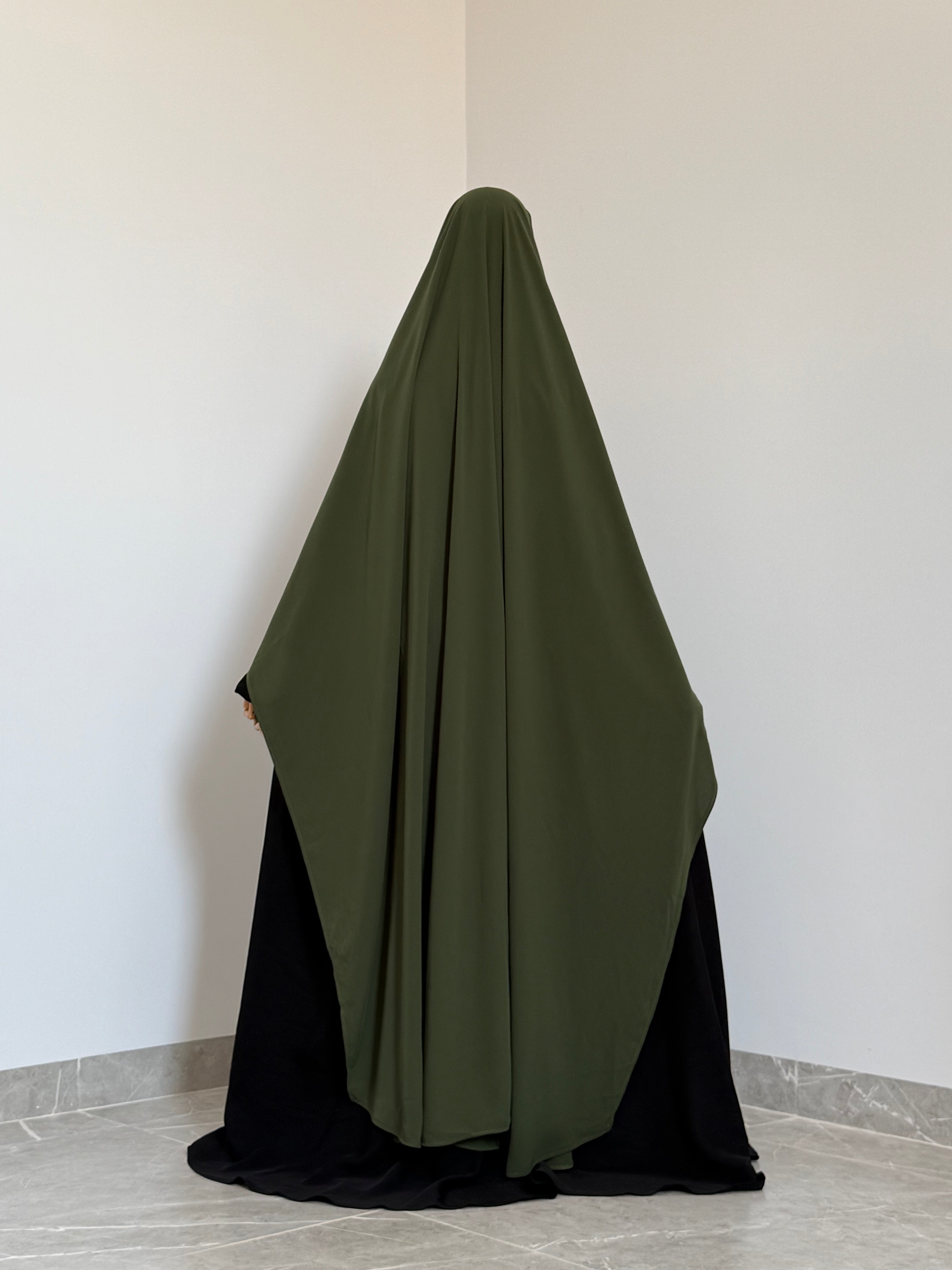Big Khimar Iffat Kaki