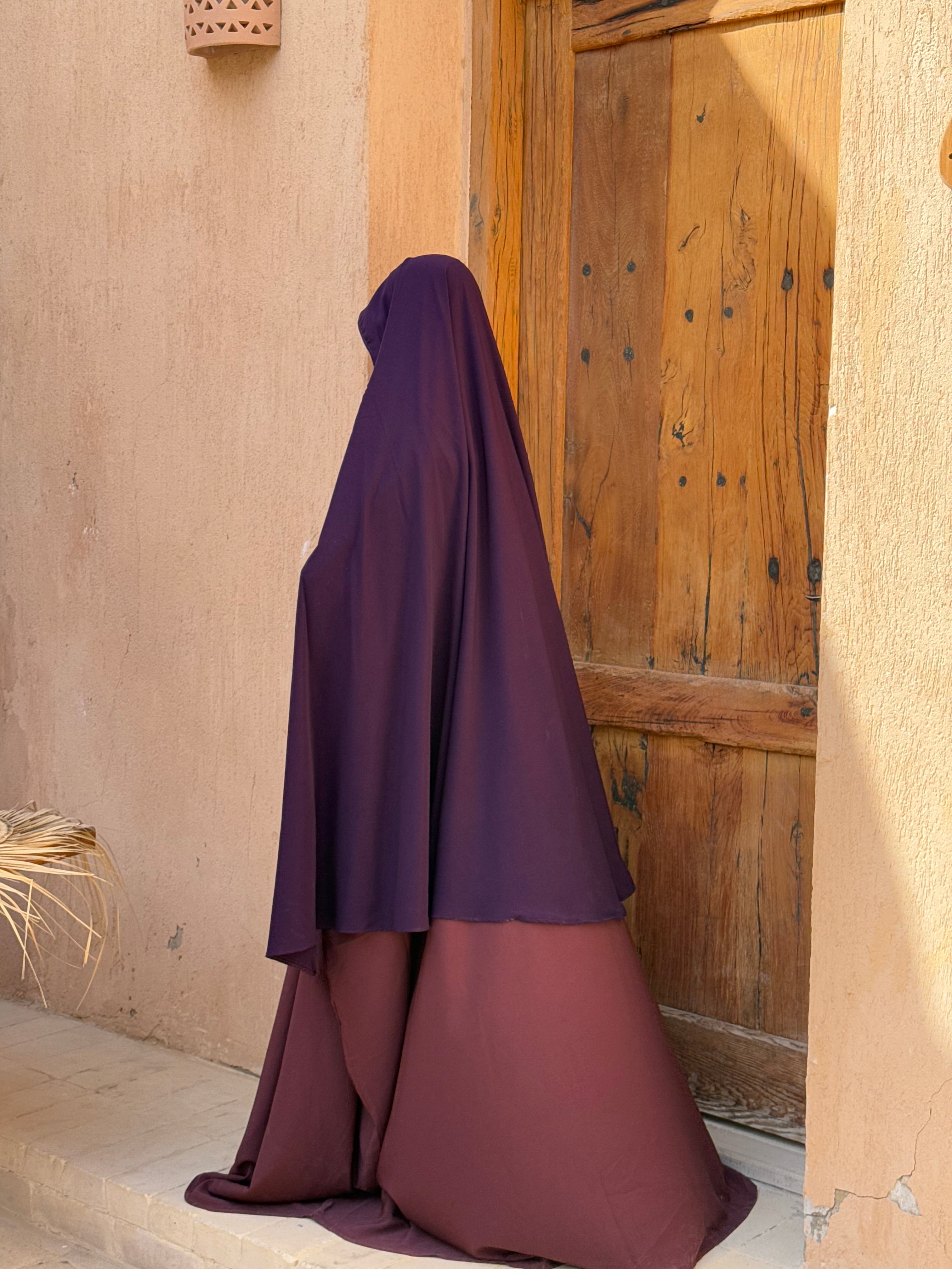 Khimar Maha Aubergine