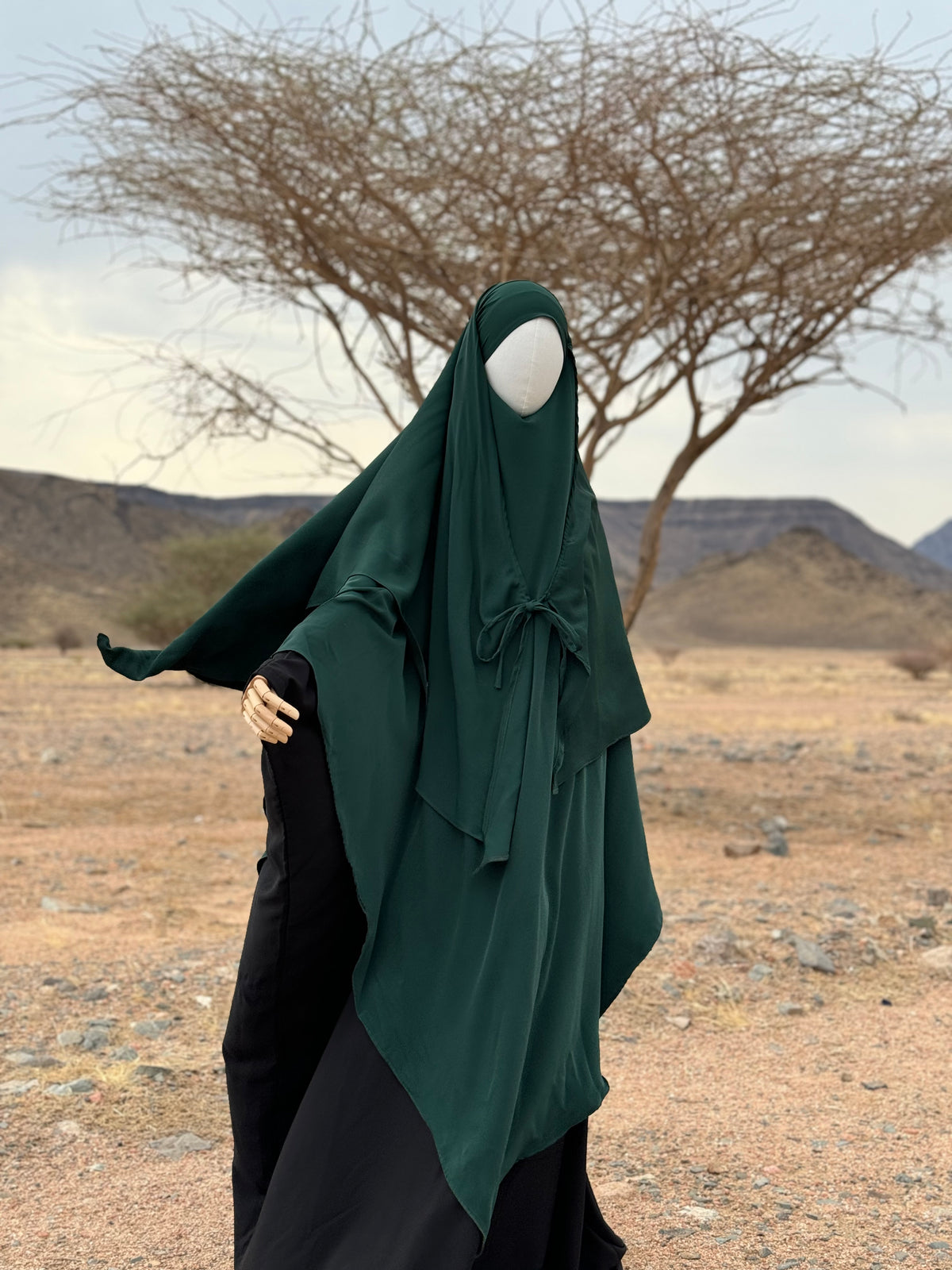 Khimar Tawus Vert Forêt [Ficelles]