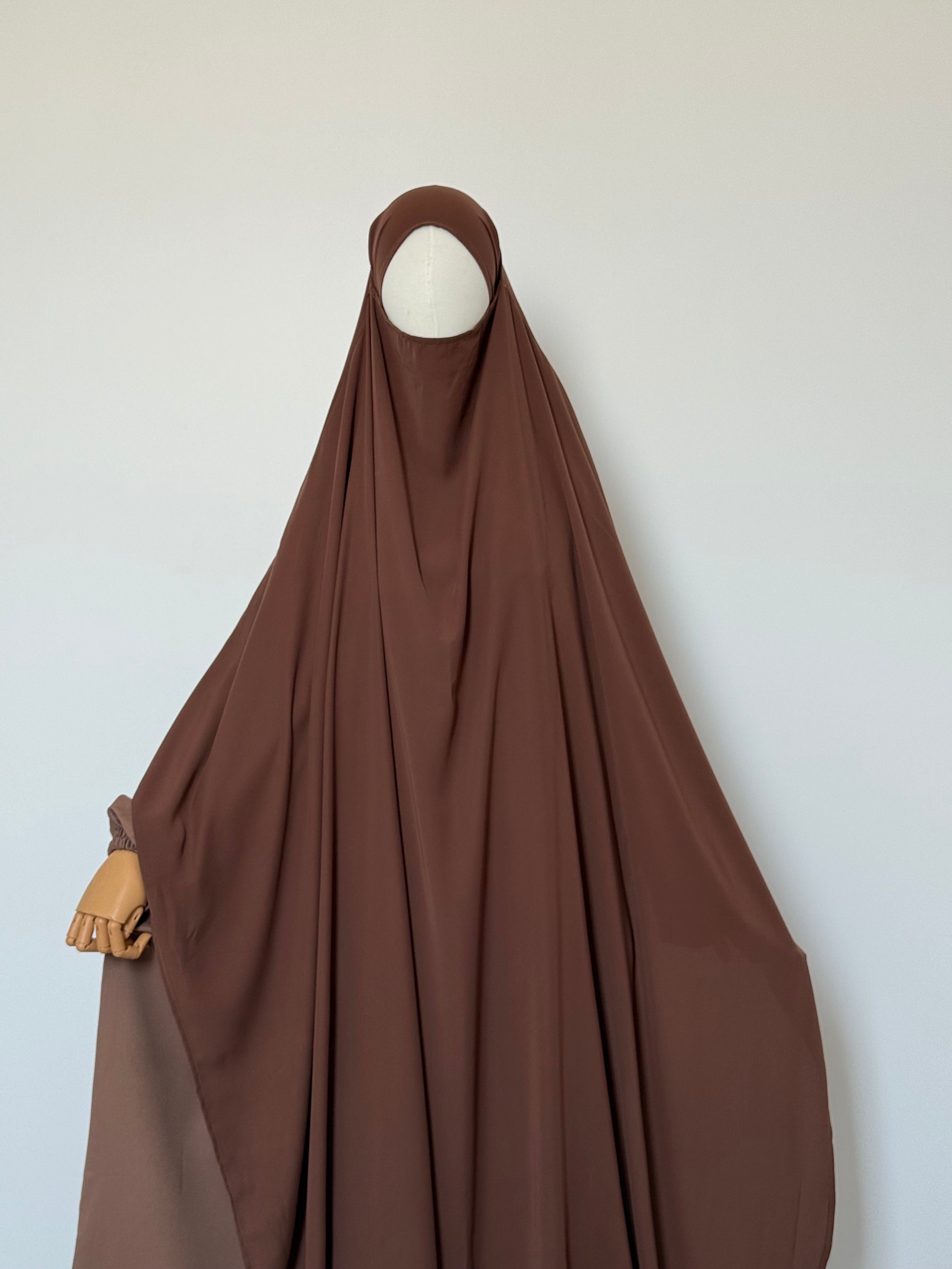 Big Khimar Iffat Dark Mocca