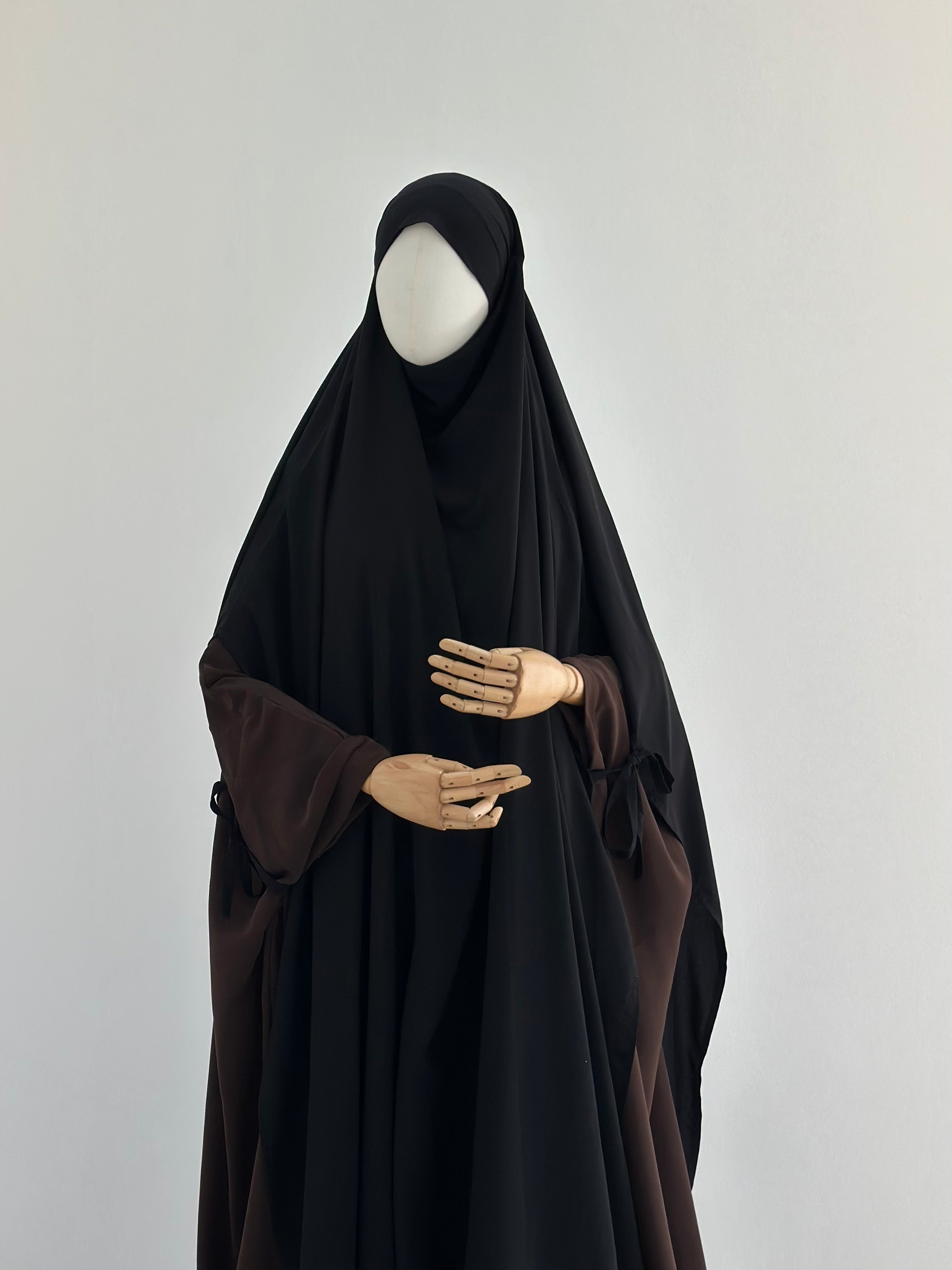 Khimar Riah Noir