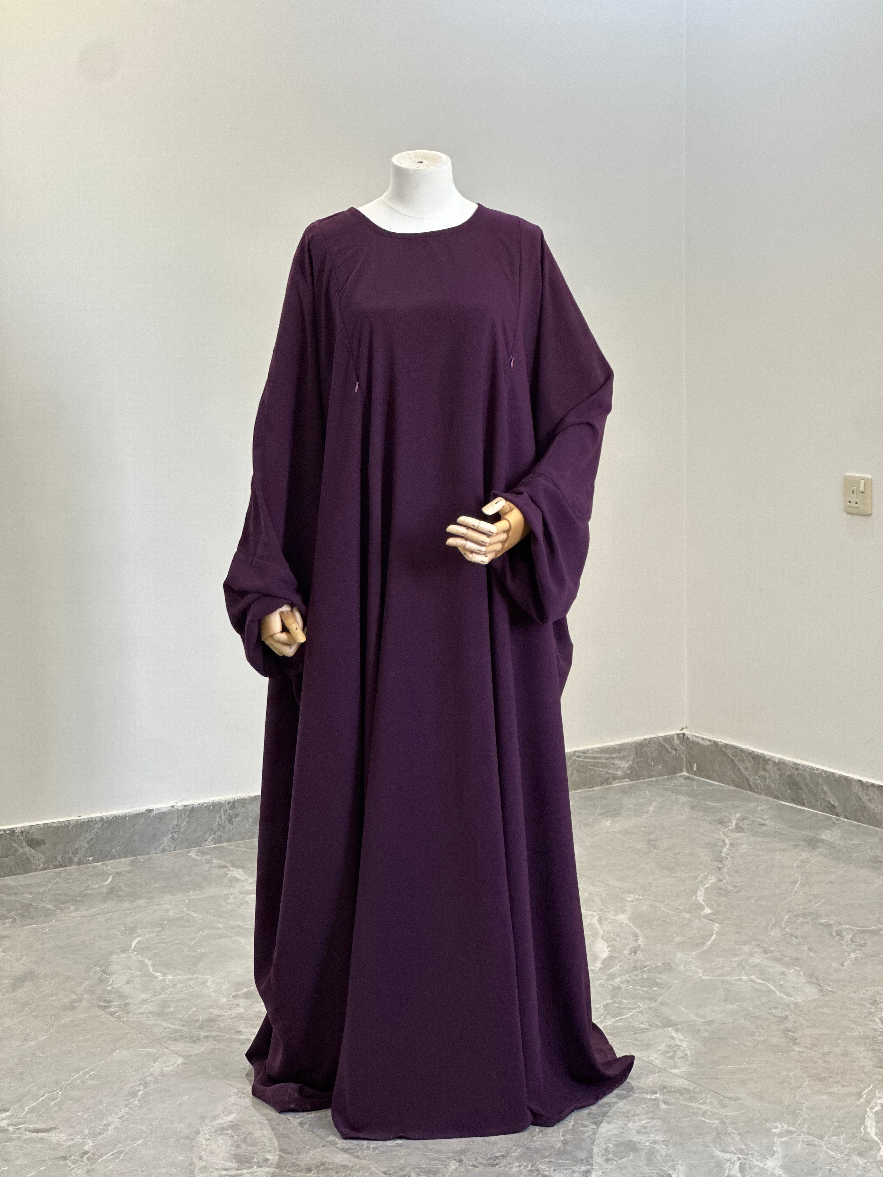 Abaya Umumah Aubergine