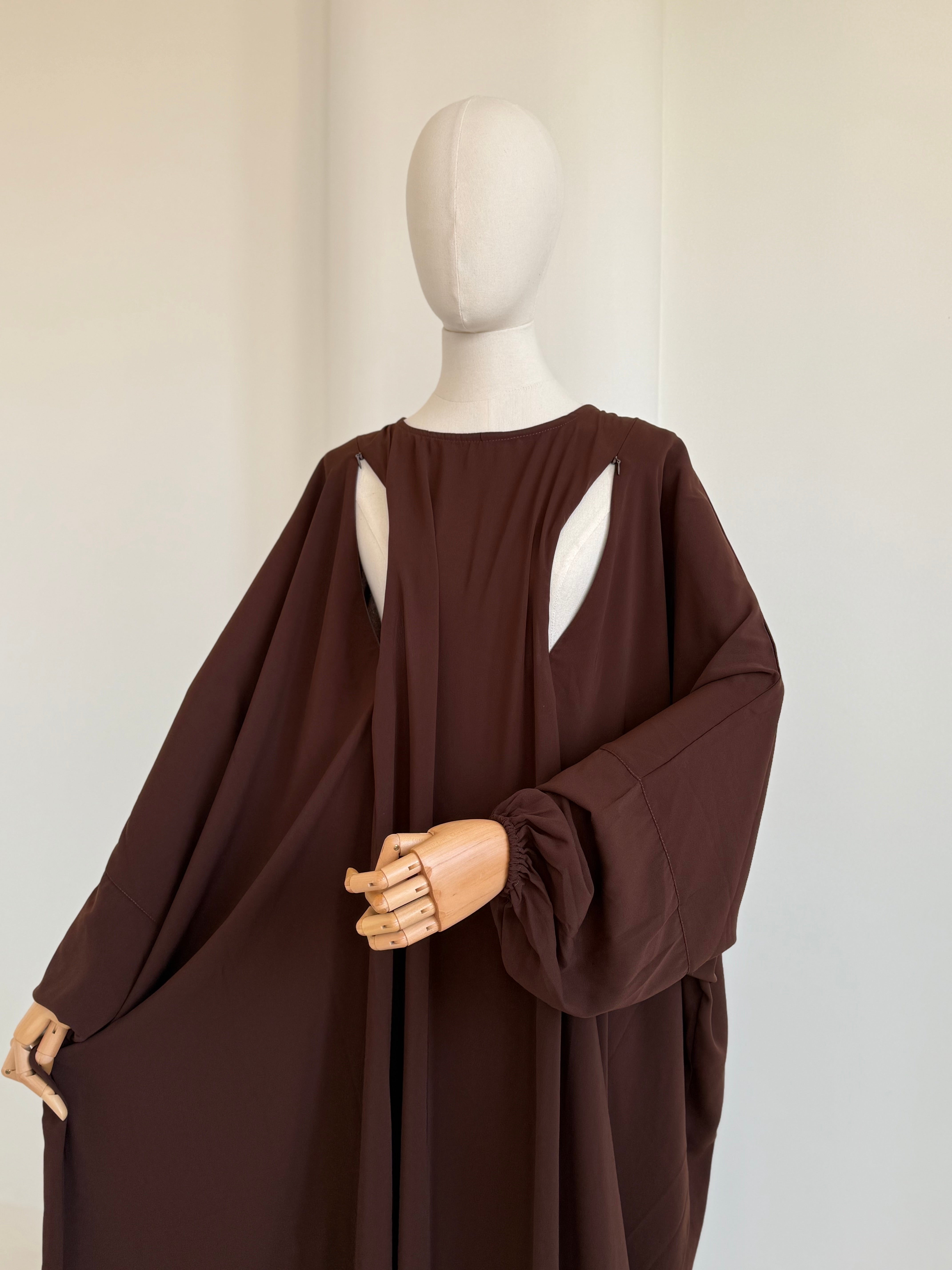 Umumah Abaya Dark Chocolate